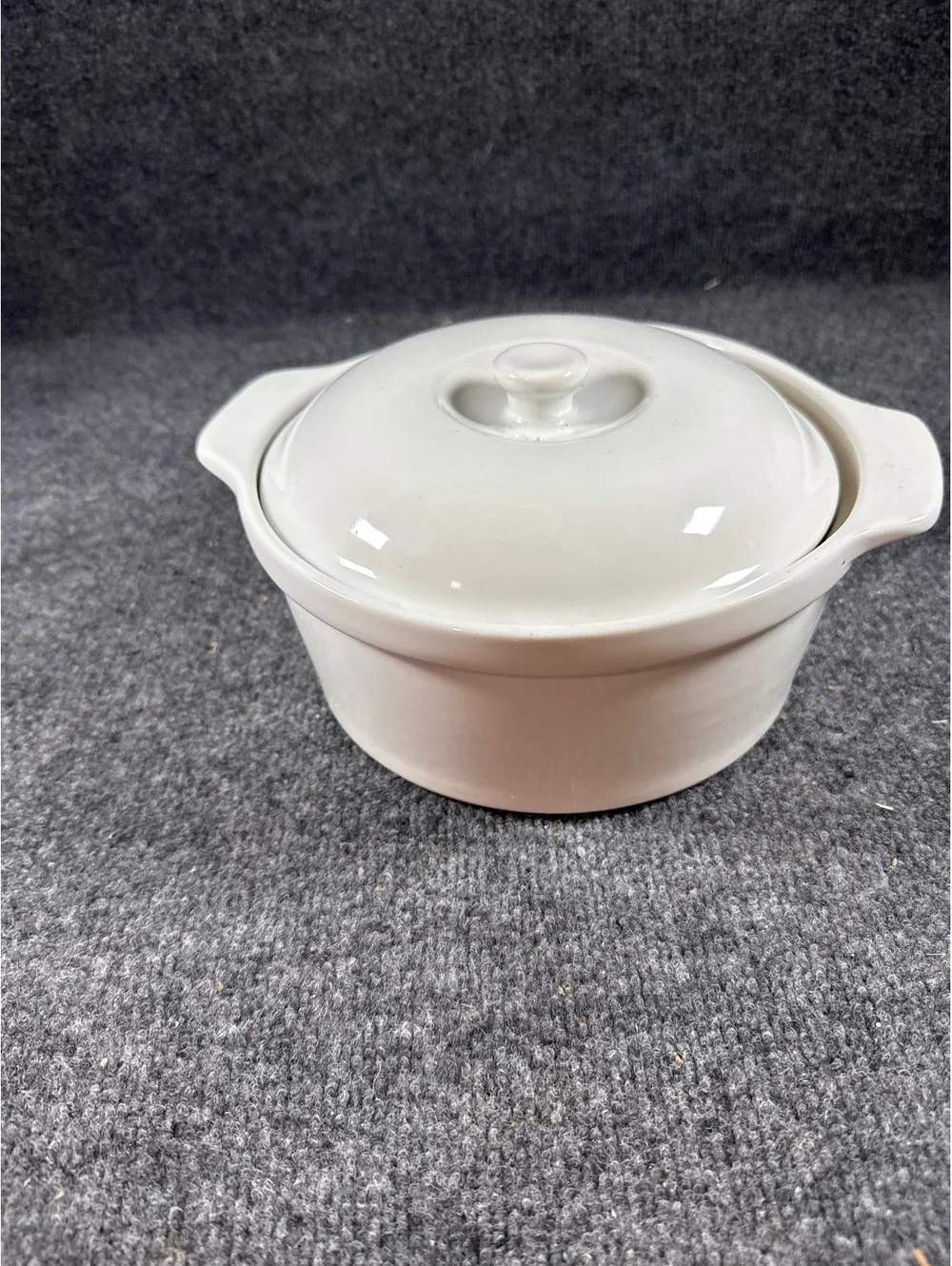 WCL White Ceramic Covered Casserole Dish With Lid Small Baking Serving Dish